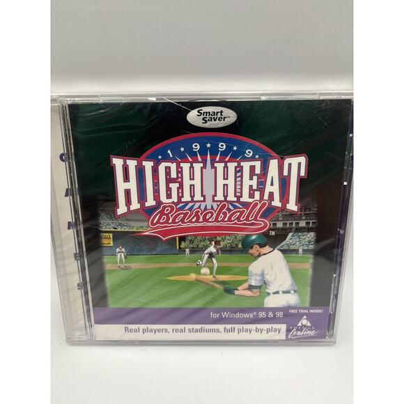 Microsoft PC Sealed Video Game 1999 High Heat Baseball Real Players NEW - Picture 2 of 9